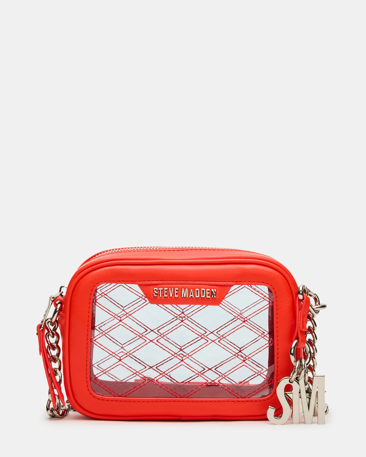 JELLY Bag Red Clear Camera Crossbody Handbag | Steve Madden near me