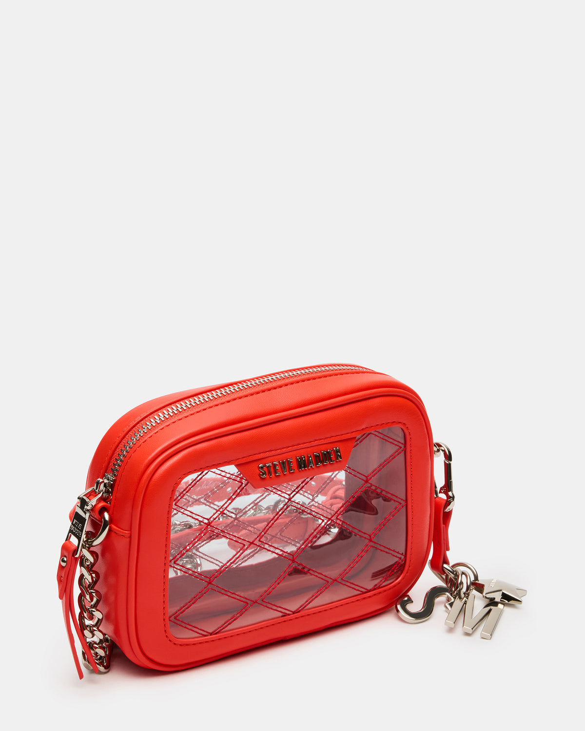 JELLY Bag Red Clear Camera Crossbody Handbag | Steve Madden near me
