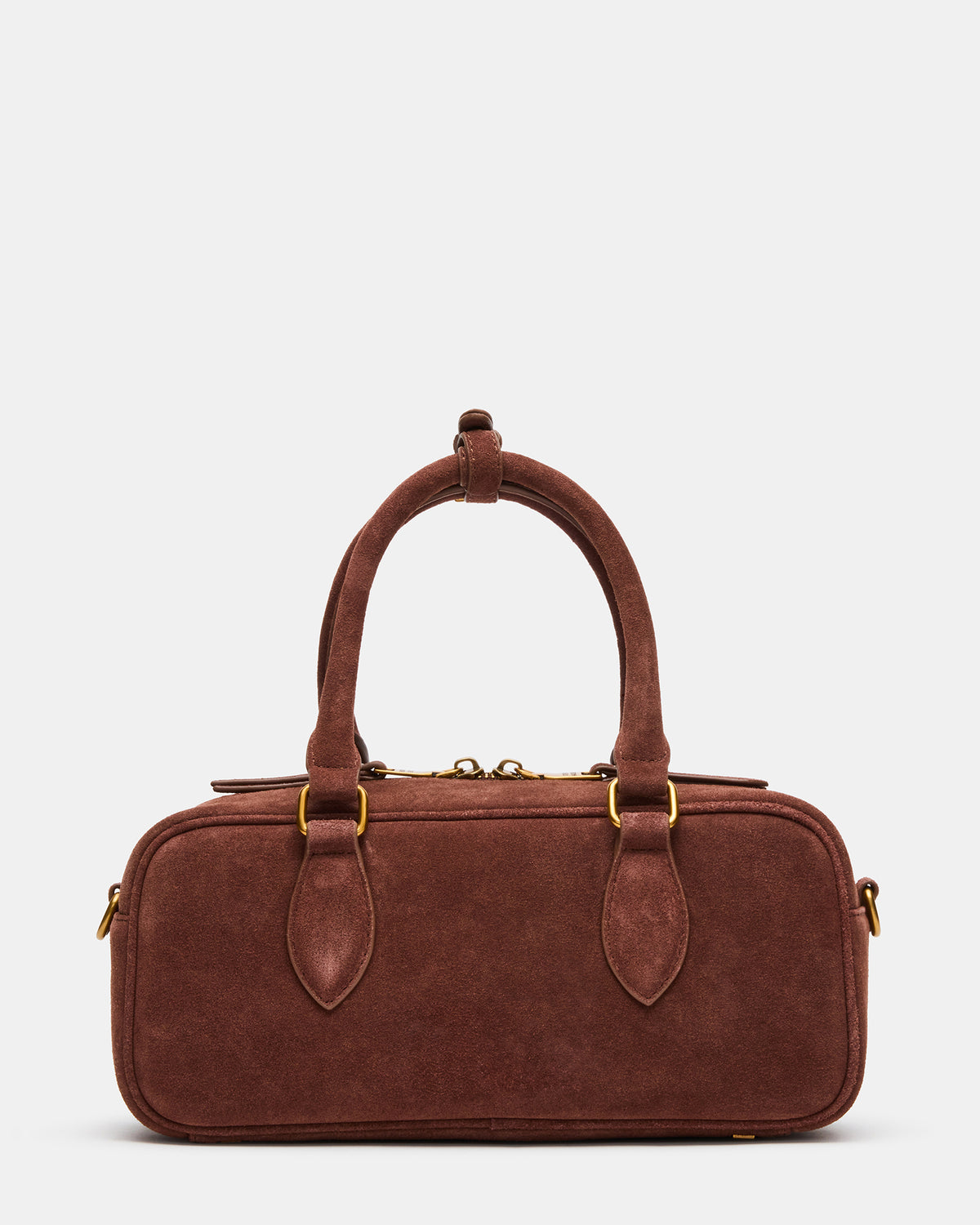 MERIT Bag Chestnut Suede Top-Handle Satchel Crossbody Handbag | Steve Madden discount