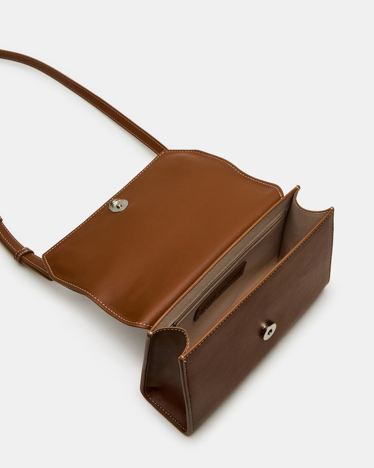 ELLOISE Bag Cognac Structured Mini Crossbody Handbag | Steve Madden US