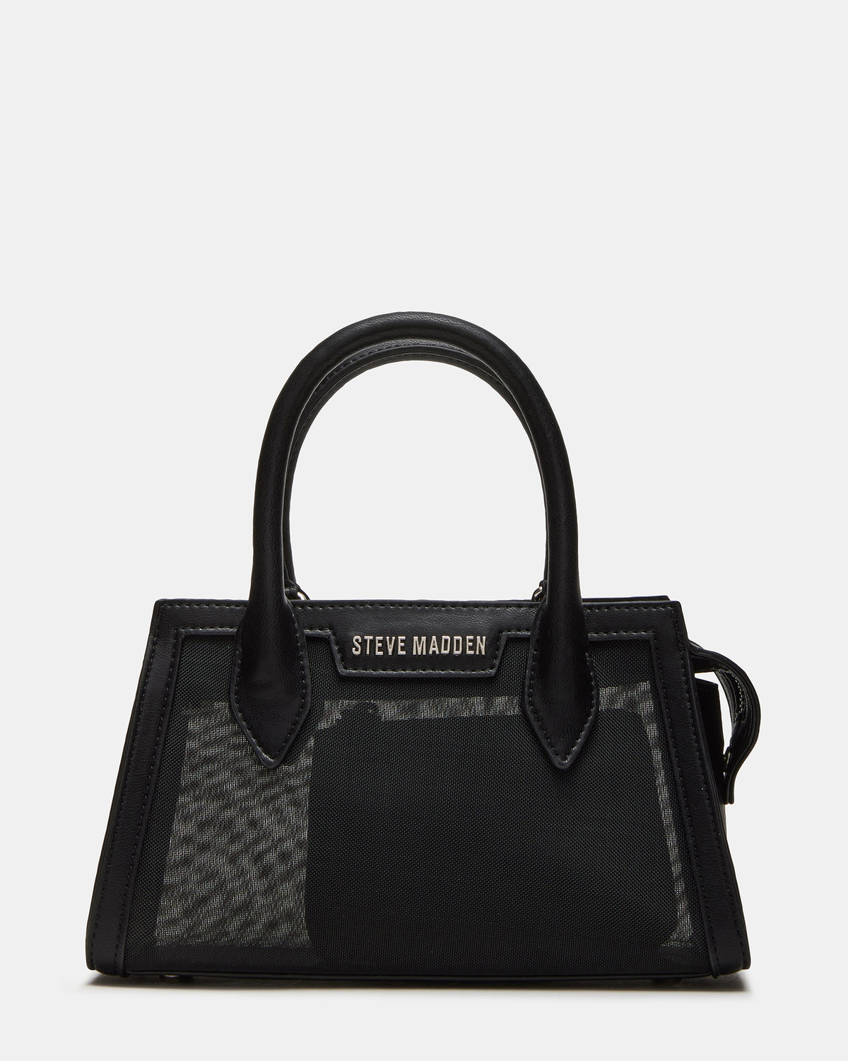 PEACHY Black Women's Mini Top-Handle Mesh Handbag | Steve Madden outlet