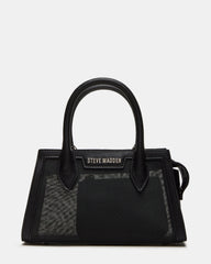 PEACHY Black Women's Mini Top-Handle Mesh Handbag | Steve Madden outlet