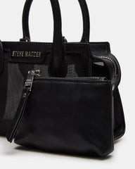 PEACHY Black Women's Mini Top-Handle Mesh Handbag | Steve Madden outlet