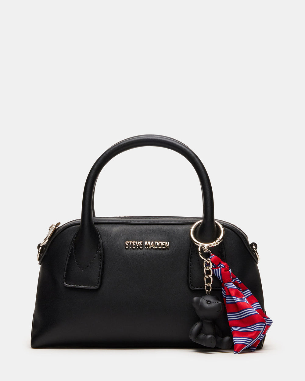 MELODIE Bag Black Dome Satchel Top-Handle Crossbody Handbag | Steve Madden Sale