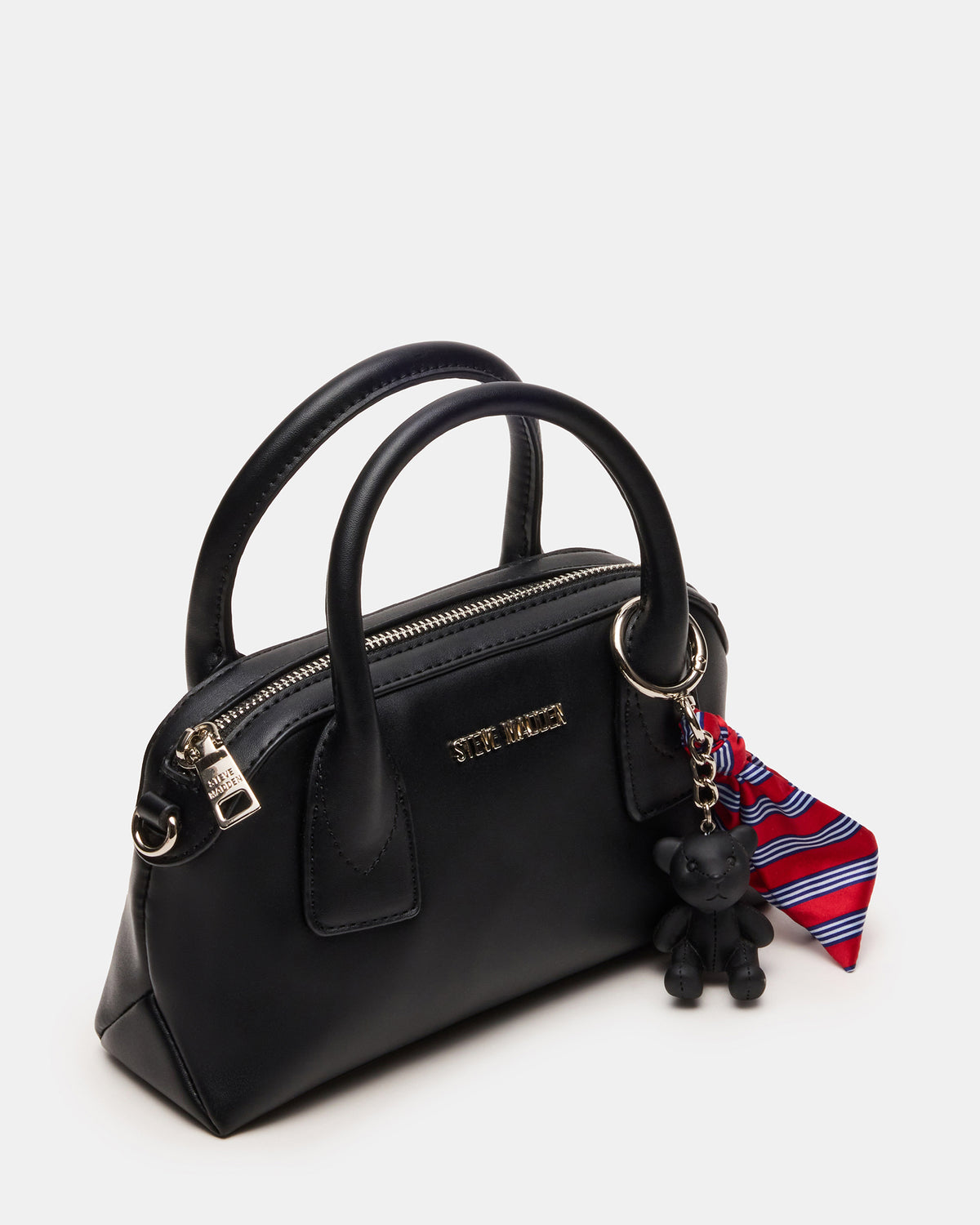 MELODIE Bag Black Dome Satchel Top-Handle Crossbody Handbag | Steve Madden Sale