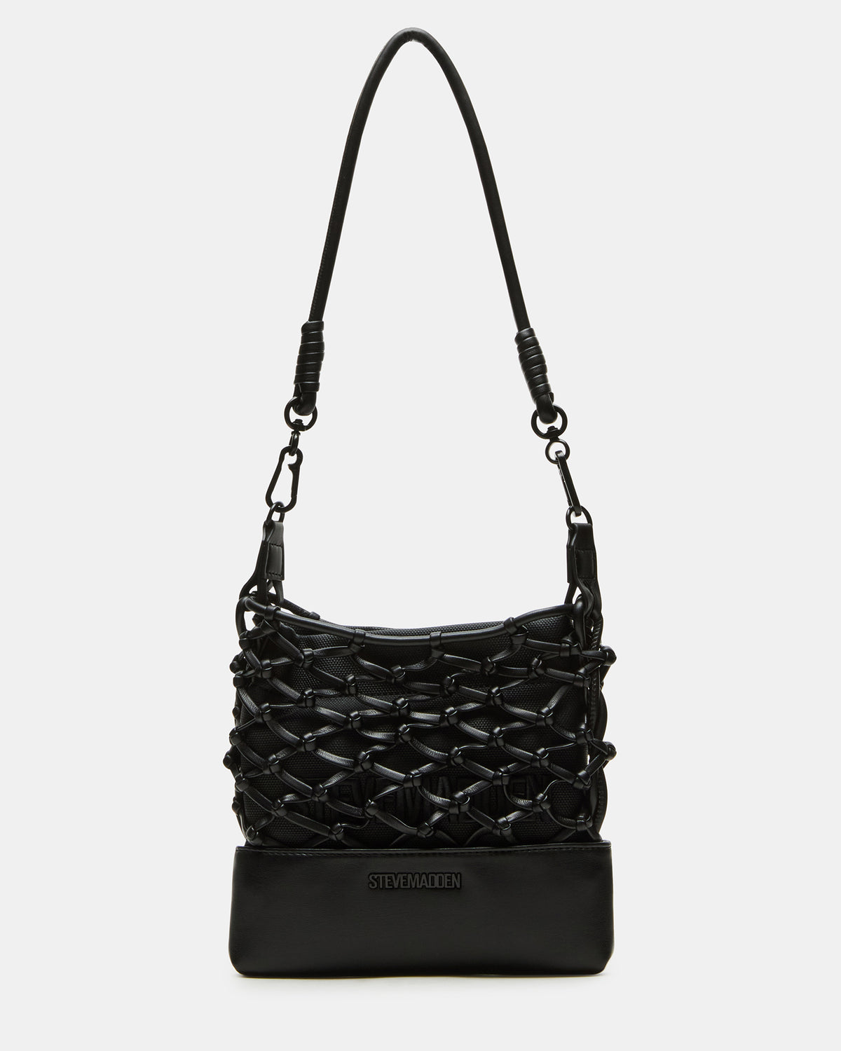ARDA Black/Black Women's Crossbody Pouch Handbag | Steve Madden on Sale