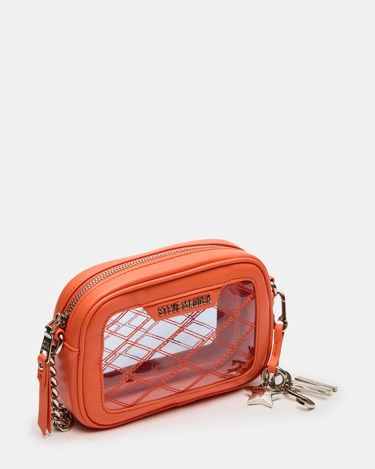 JELLY Bag Orange Clear Camera Crossbody Handbag | Steve Madden near me