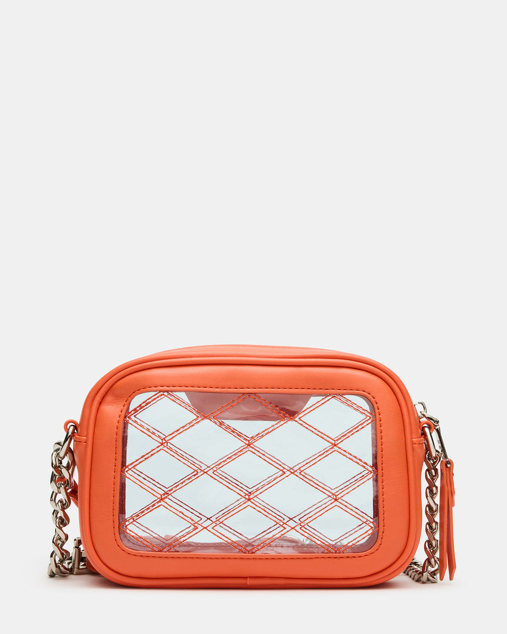 JELLY Bag Orange Clear Camera Crossbody Handbag | Steve Madden near me