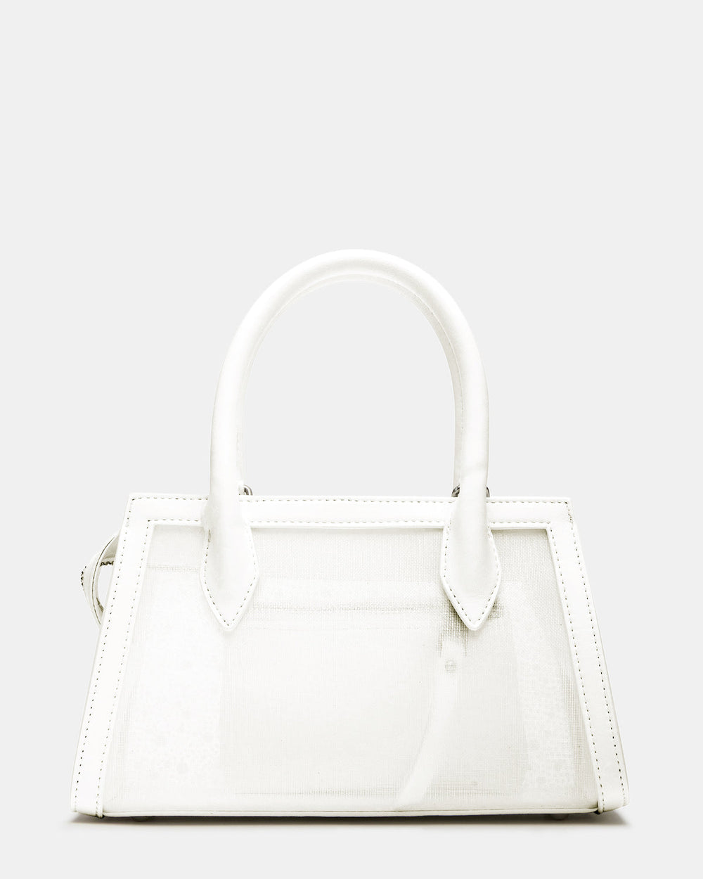 PEACH White Multi Women's Mini Top-Handle Mesh Handbag | Steve Madden discount