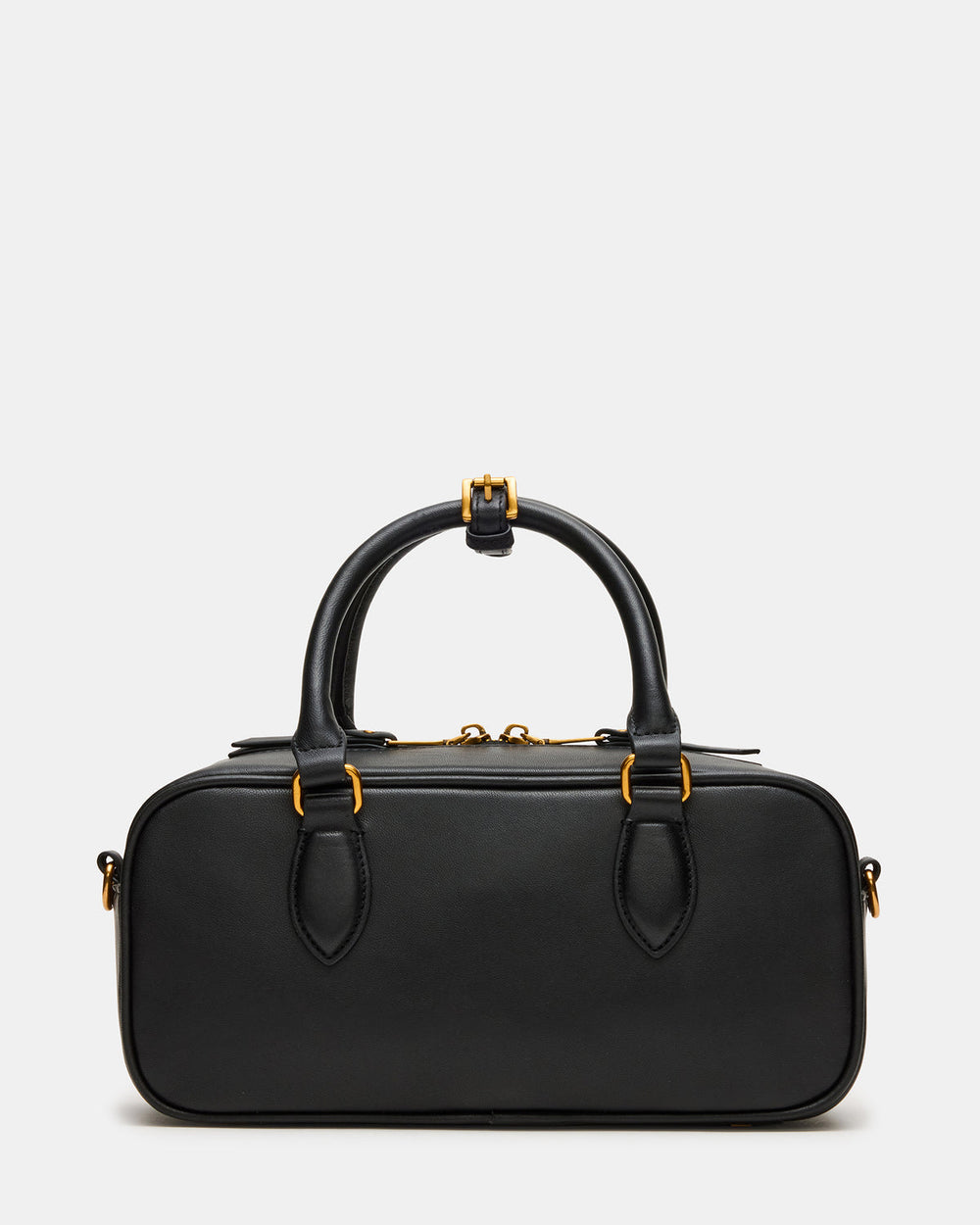 MERIT Bag Black Leather Top-Handle Satchel Crossbody Handbag | Steve Madden online