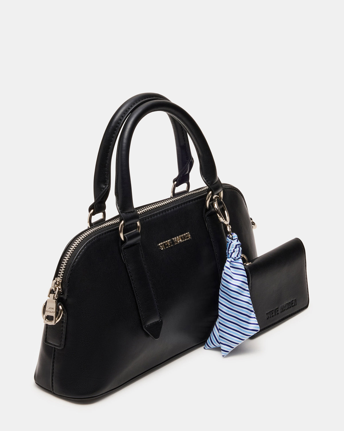 CALLY Bag Black Dome Satchel Top-Handle Crossbody Women's Handbag | Steve Madden near me