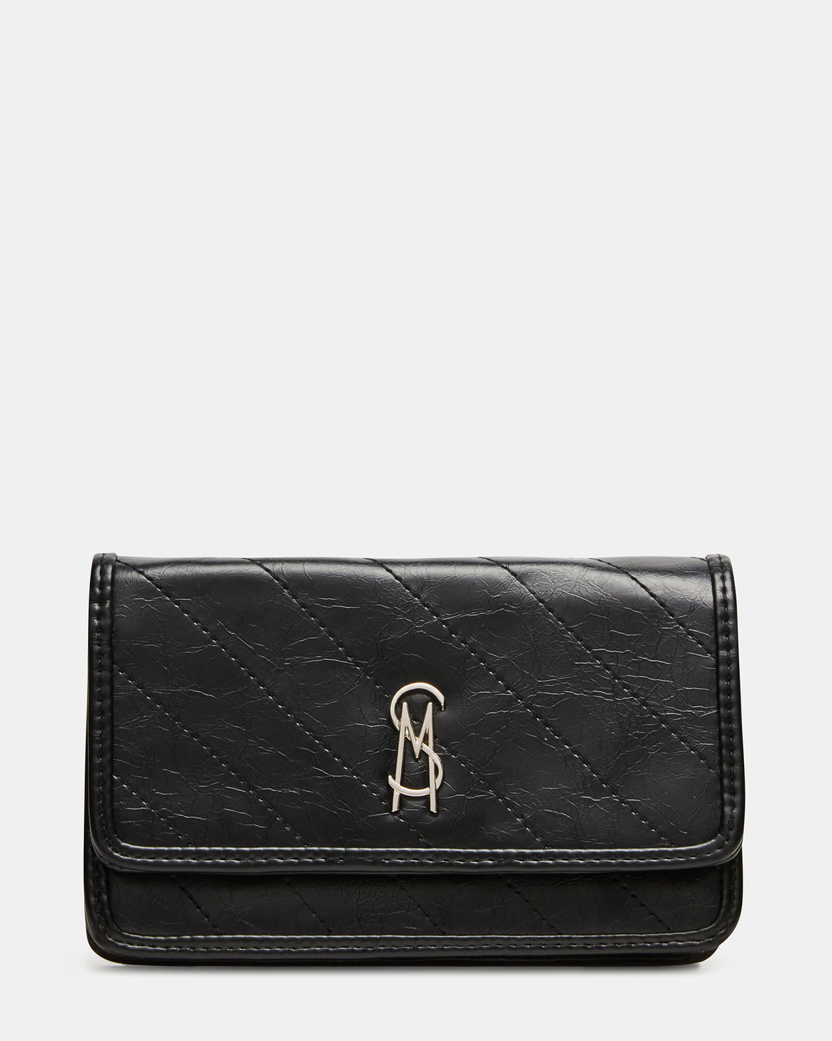 RELAX Bag Black Logo Chain Strap Crossbody Handbag | Steve Madden US