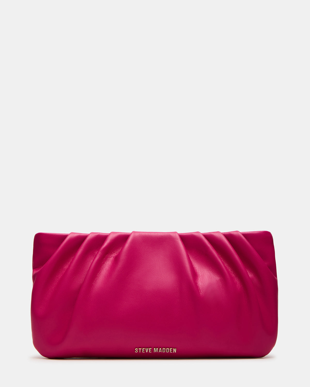 NIKA Fuchsia Women's Pleated Crossbody Clutch Handbag | Steve Madden for Sale