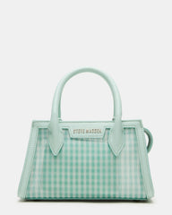 PEACHY Green Multi Women's Mini Top-Handle Mesh Handbag | Steve Madden on Sale