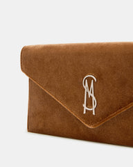 SMOOTH Bag Rust Fabric Envelope Logo Crossbody Clutch Handbag | Steve Madden near me