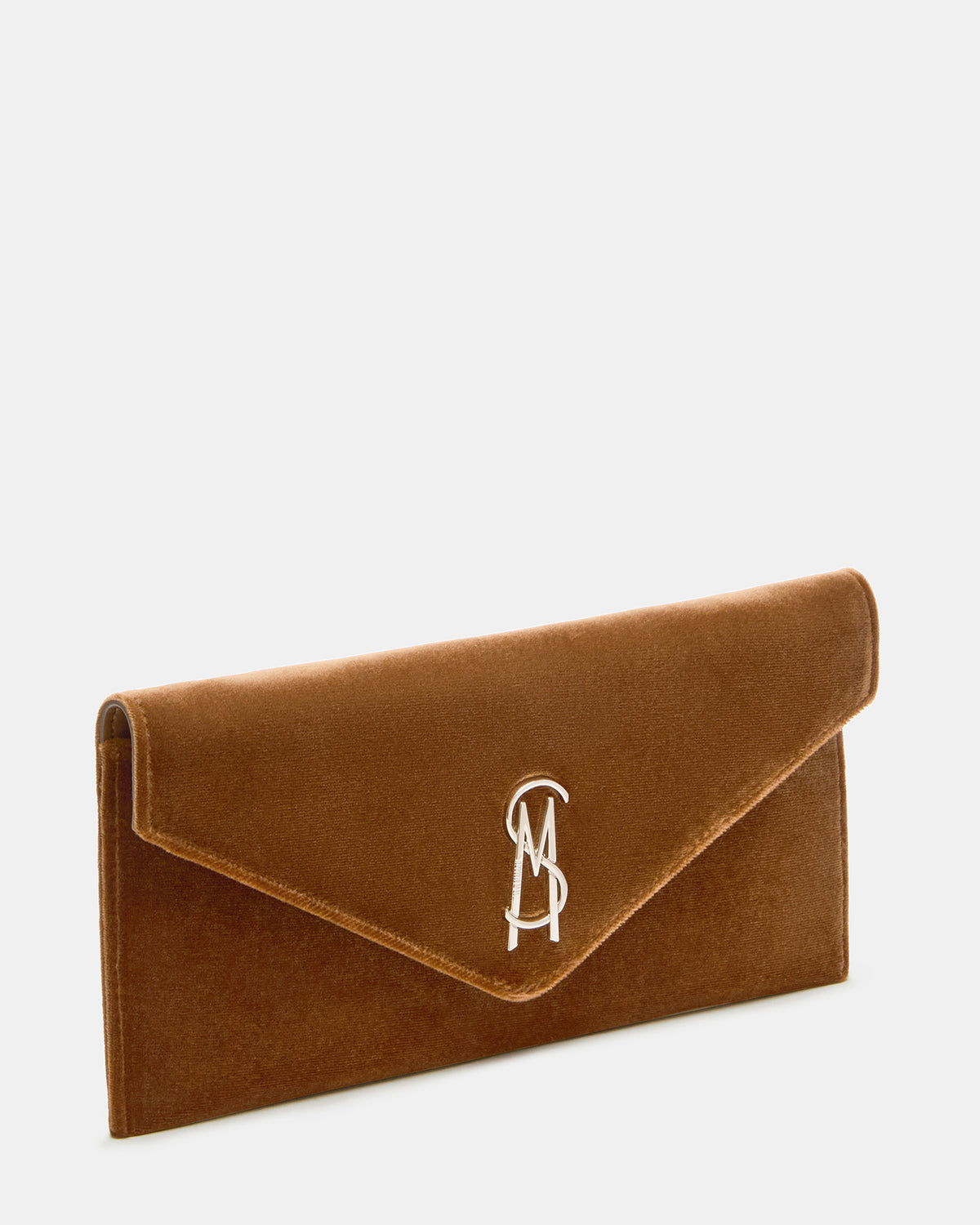 SMOOTH Bag Rust Fabric Envelope Logo Crossbody Clutch Handbag | Steve Madden near me
