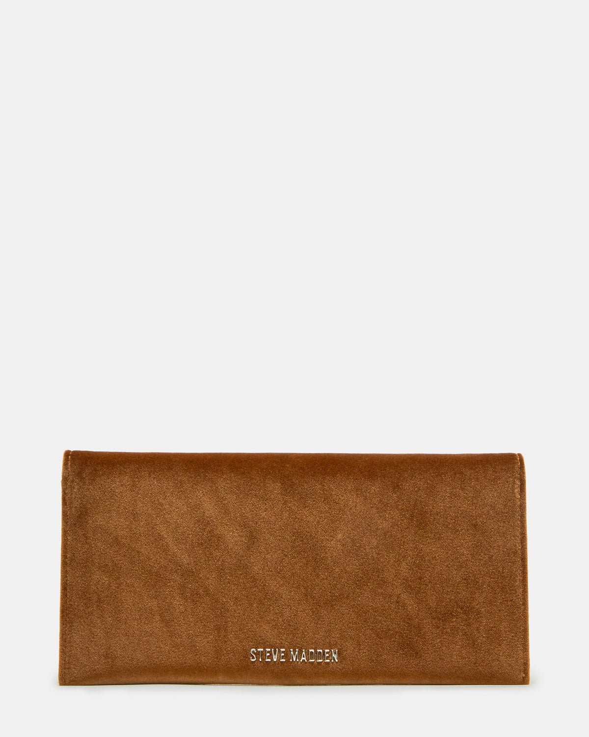 SMOOTH Bag Rust Fabric Envelope Logo Crossbody Clutch Handbag | Steve Madden near me