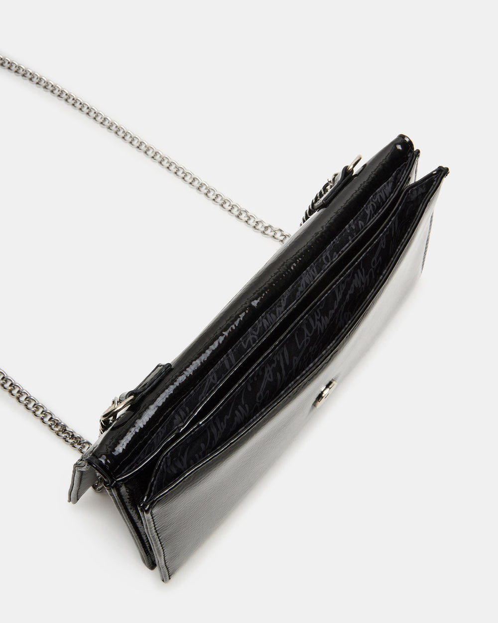 JULIANA Bag Black Patent Crossbody Clutch Handbag | Steve Madden online