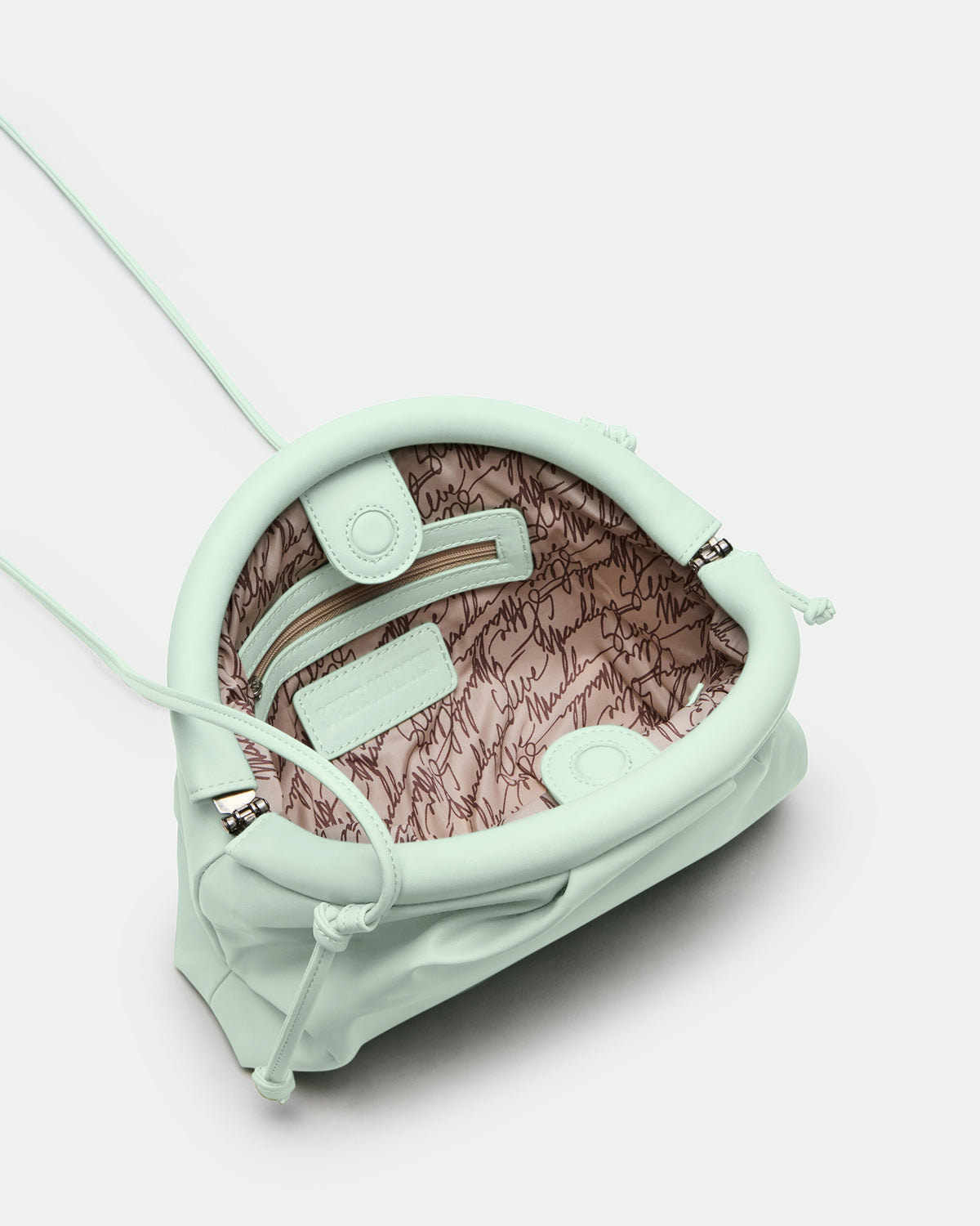 HAILEE Light Green Women's Soft Clutch Handbag | Steve Madden on Sale