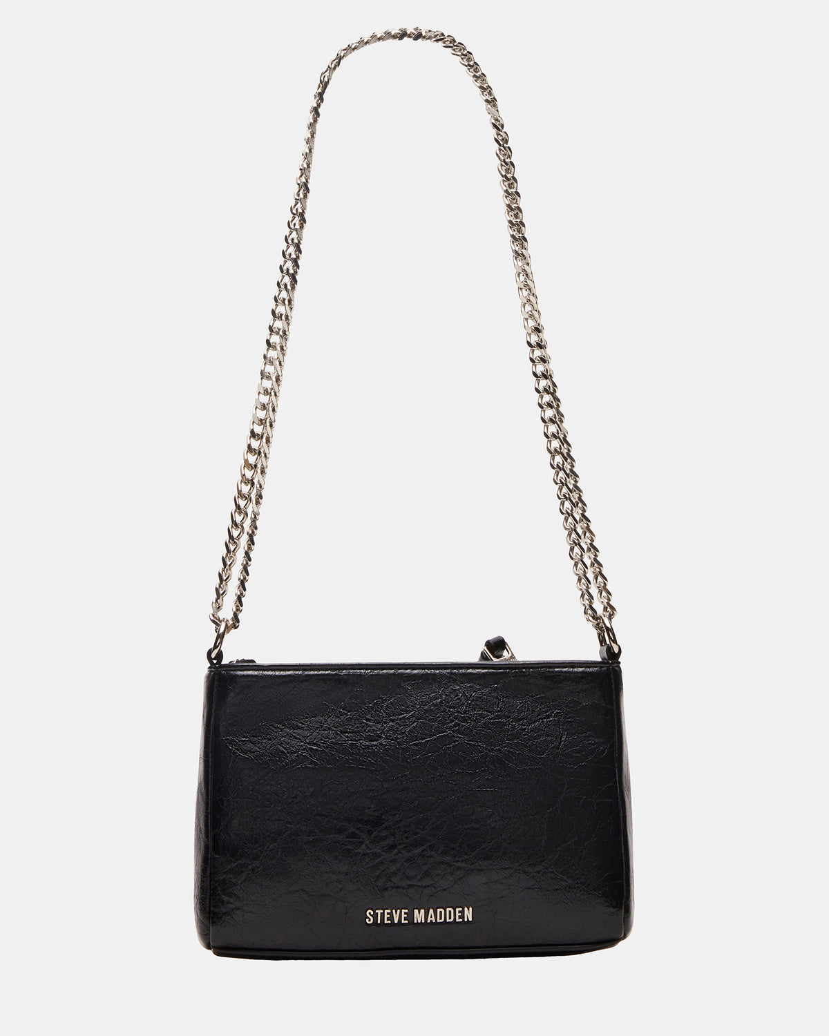 SKY Bag Black/Silver Moto Rhinestone Embellished Stud Crossbody Handbag | Steve Madden near me