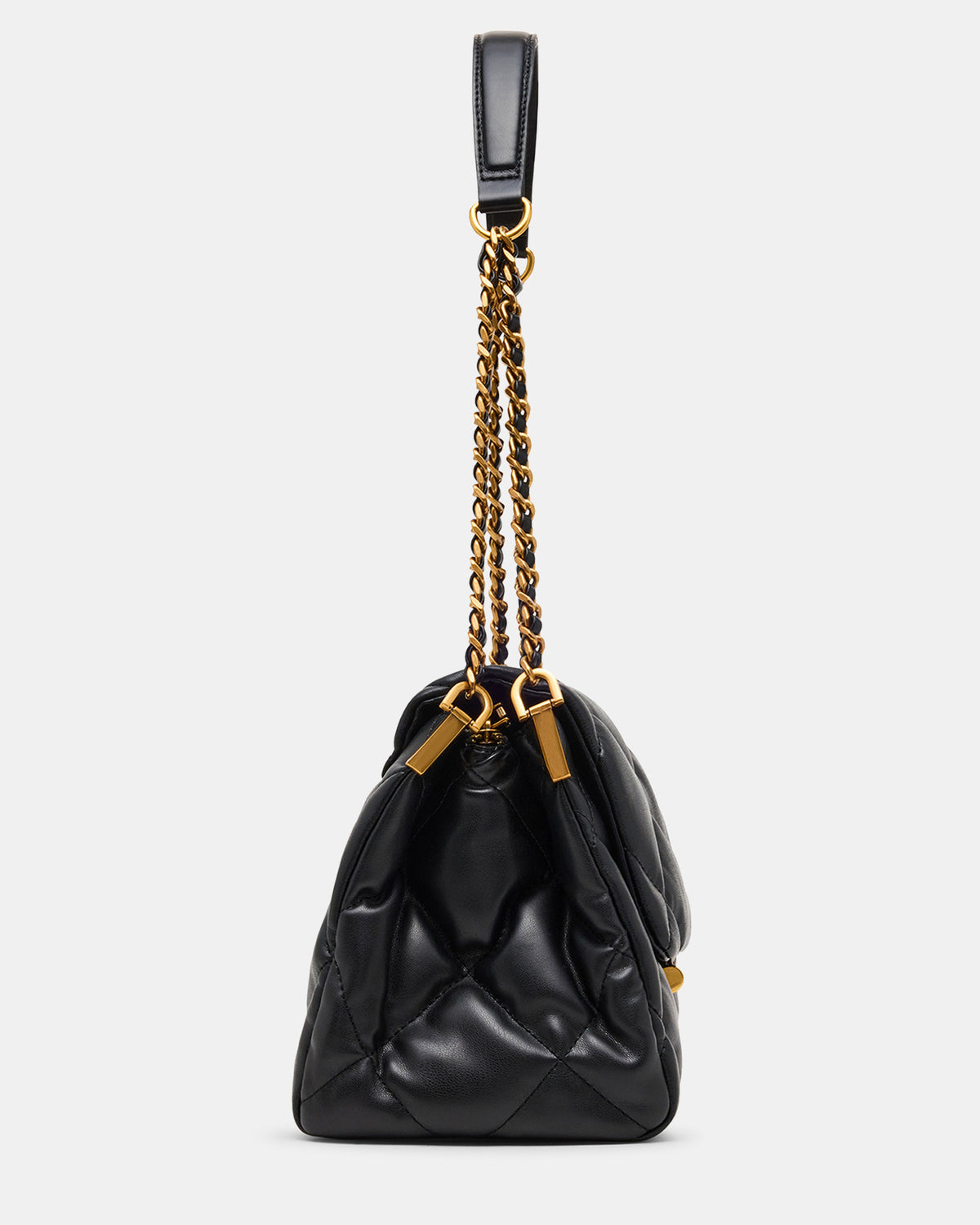 COLETTE Bag Black/Gold Quilted Chain Shoulder Handbag | Steve Madden discount