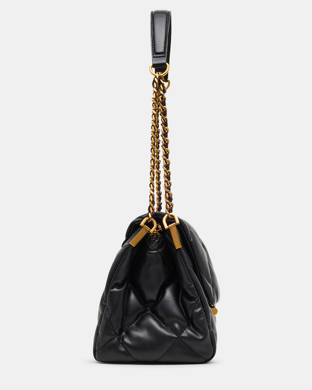 COLETTE Bag Black/Gold Quilted Chain Shoulder Handbag | Steve Madden discount
