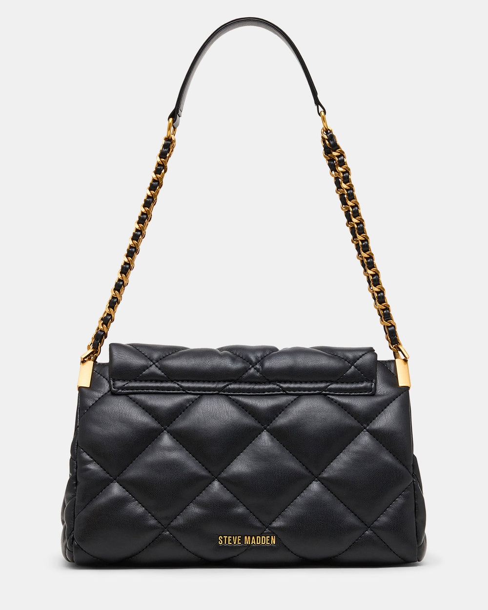 COLETTE Bag Black/Gold Quilted Chain Shoulder Handbag | Steve Madden discount