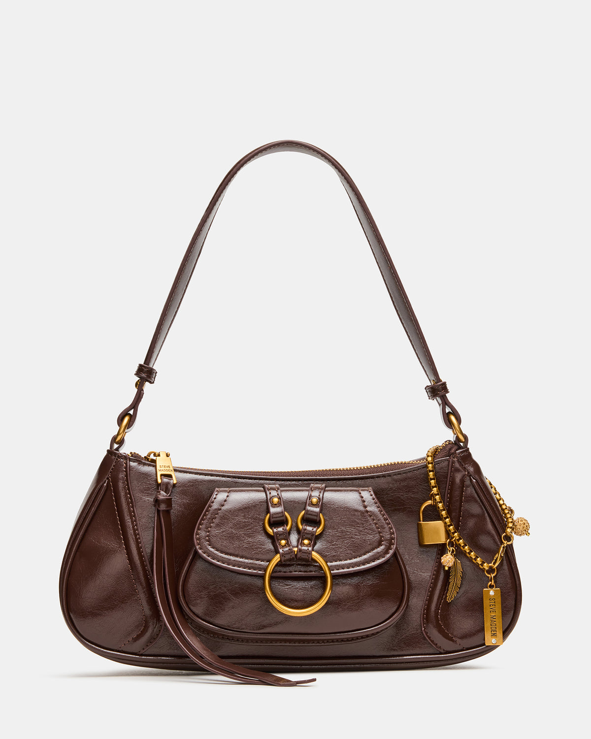 LUXXAR Bag Brown Shoulder Strap Boho-Inspired Handbag | Steve Madden US