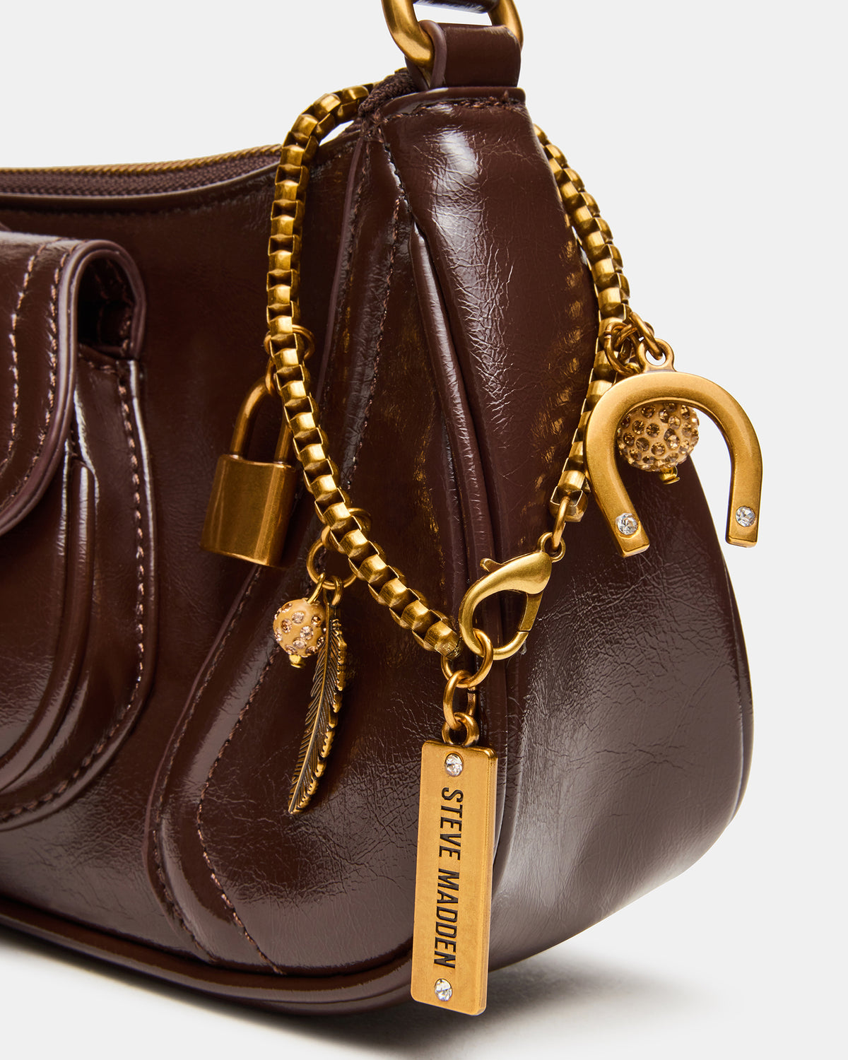 LUXXAR Bag Brown Shoulder Strap Boho-Inspired Handbag | Steve Madden US