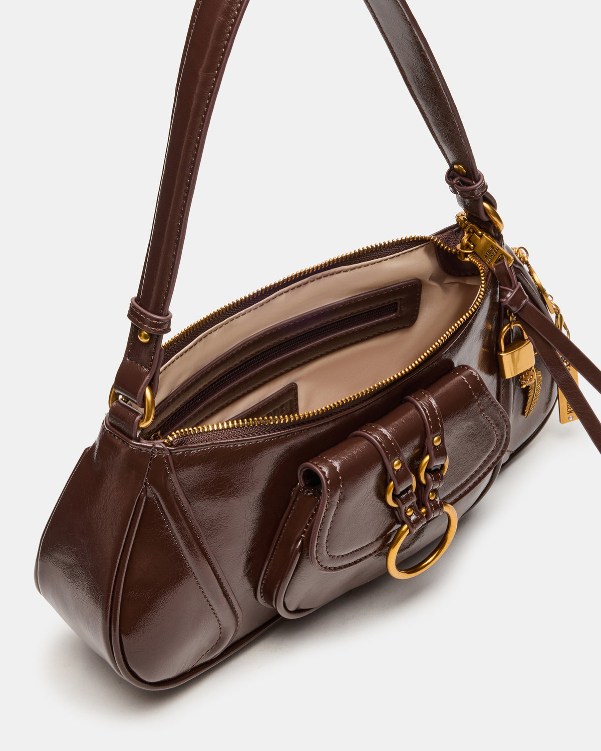 LUXXAR Bag Brown Shoulder Strap Boho-Inspired Handbag | Steve Madden US