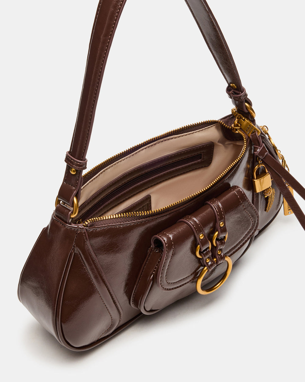 LUXXAR Bag Brown Shoulder Strap Boho-Inspired Handbag | Steve Madden US