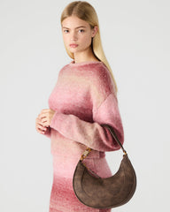 LOHAN Bag Brown Structured Hobo Shoulder Handbag | Steve Madden outlet