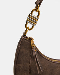 LOHAN Bag Brown Structured Hobo Shoulder Handbag | Steve Madden outlet