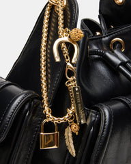DRU Bag Black Hobo Shoulder Strap Chain Strap Handbag | Steve Madden Sale