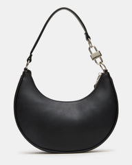 LOHAN Bag Black Structured Hobo Shoulder Handbag | Steve Madden on Sale