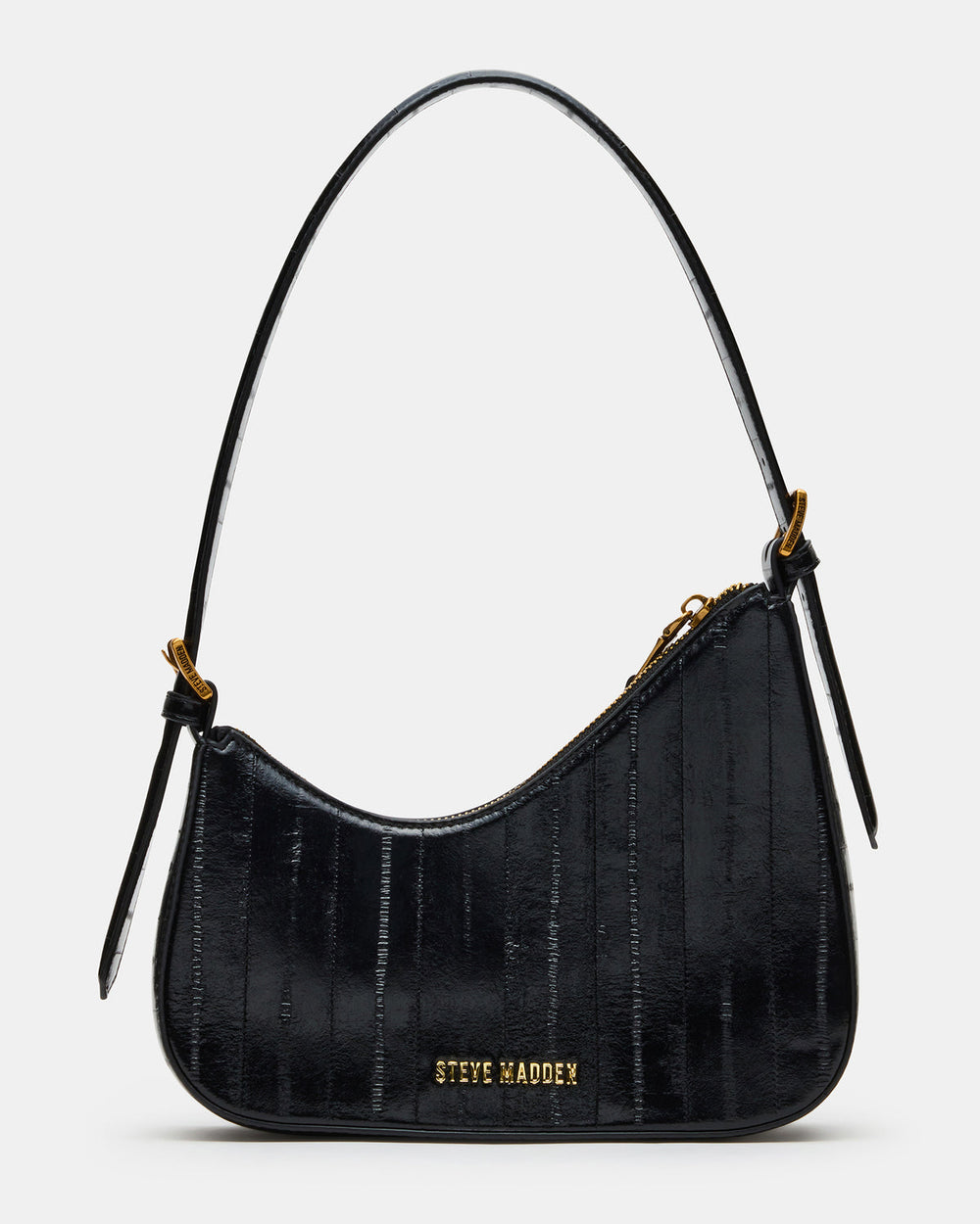 SMITH Bag Black Eel Asymmetric Shoulder Handbag | Steve Madden discount