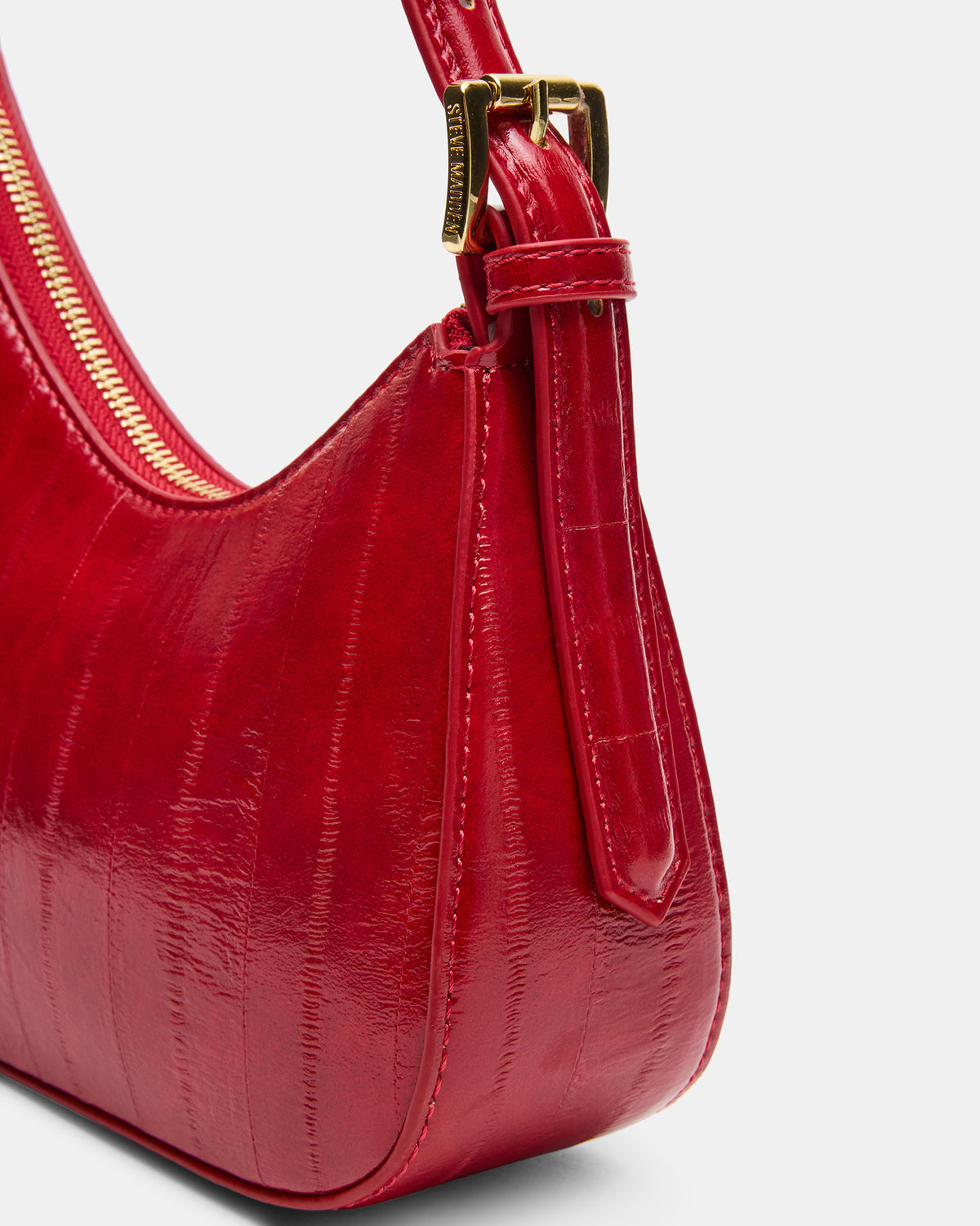 SMITH Bag Red Eel Asymmetric Shoulder Handbag | Steve Madden outlet