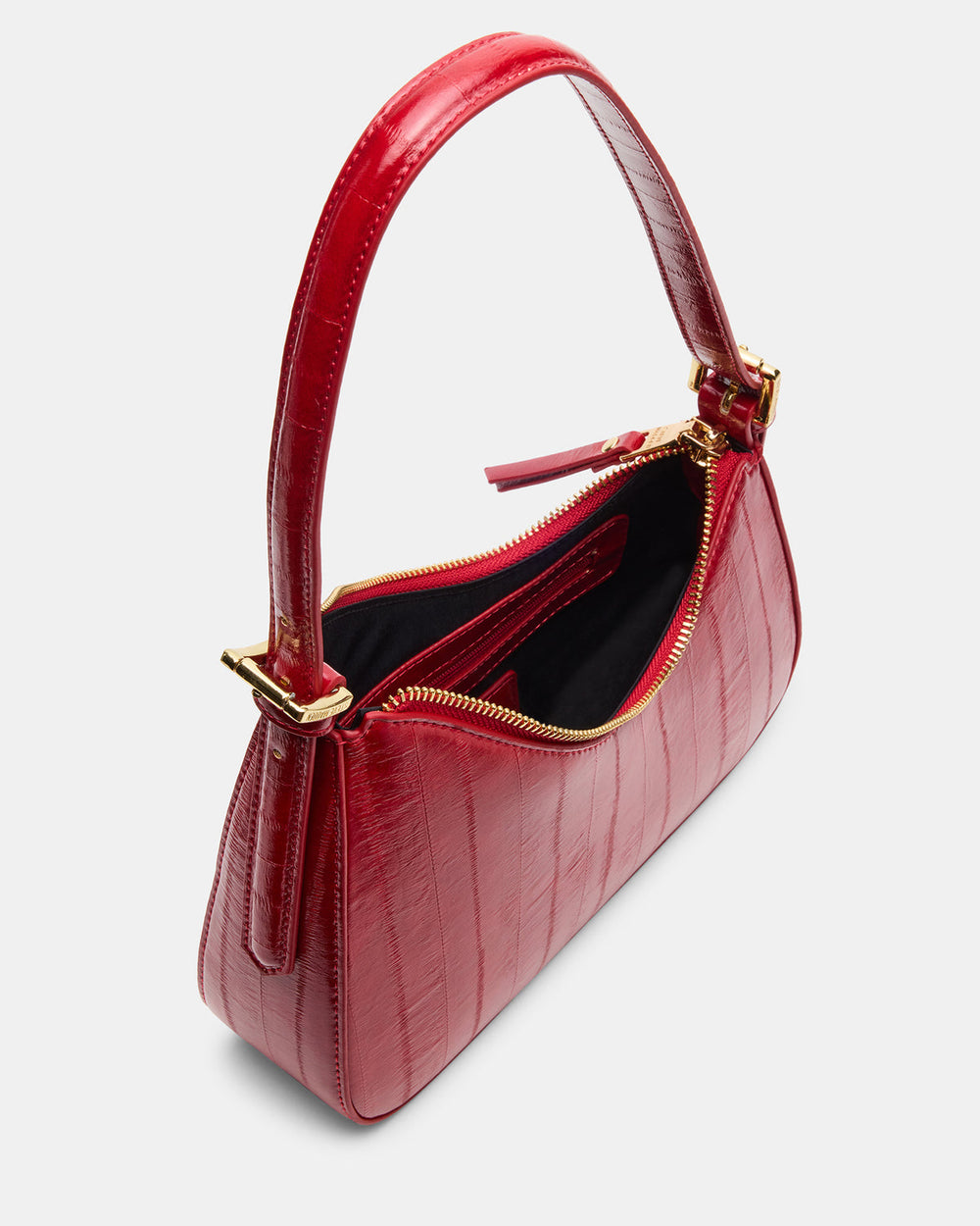 SMITH Bag Red Eel Asymmetric Shoulder Handbag | Steve Madden outlet