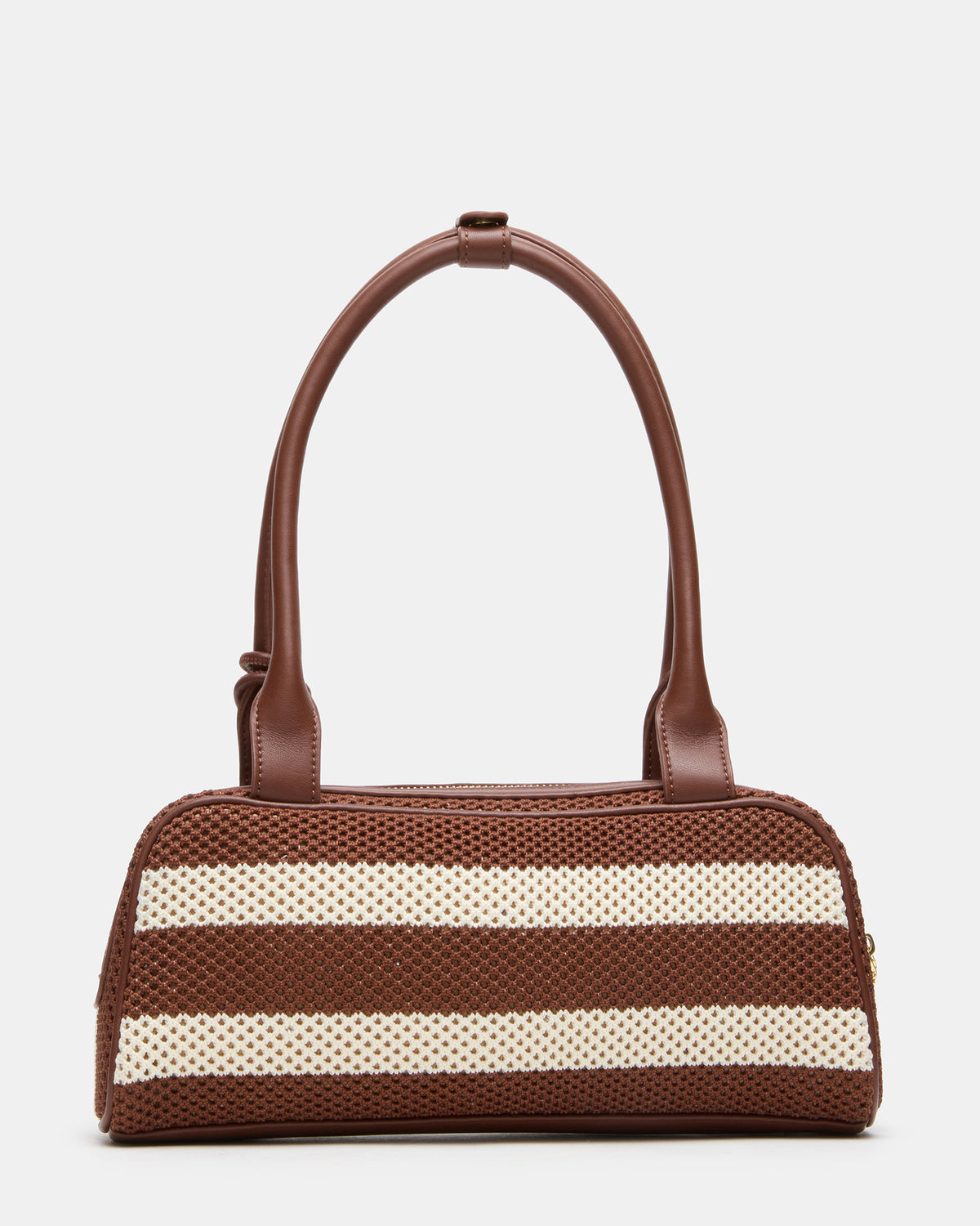 LAGUNE Bag Chocolate Multi Elongated Straw Shoulder Strap Handbag | Steve Madden on Sale