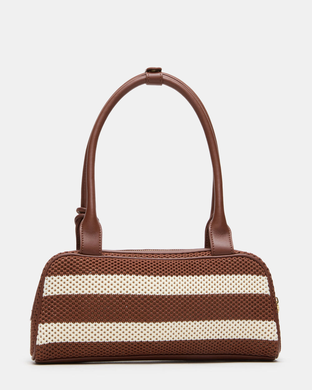 LAGUNE Bag Chocolate Multi Elongated Straw Shoulder Strap Handbag | Steve Madden on Sale
