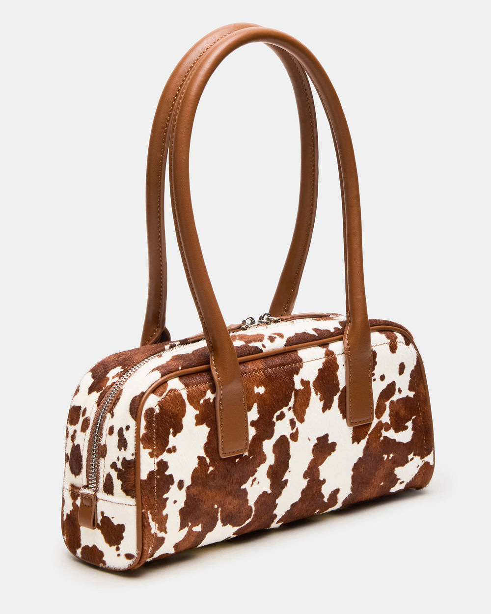 ANISE Bag Brown Cow Print Elongated Shoulder Strap Handbag | Steve Madden near me