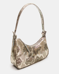 SMITH Bag Silver Snake Asymmetric Shoulder Handbag | Steve Madden for Sale