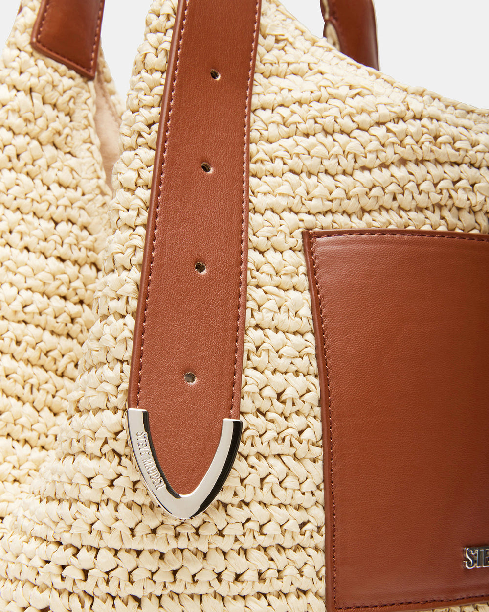 HIPPEE Cognac Multi Women's Belt Tip Buckle Shoulder Strap Bag | Steve Madden outlet