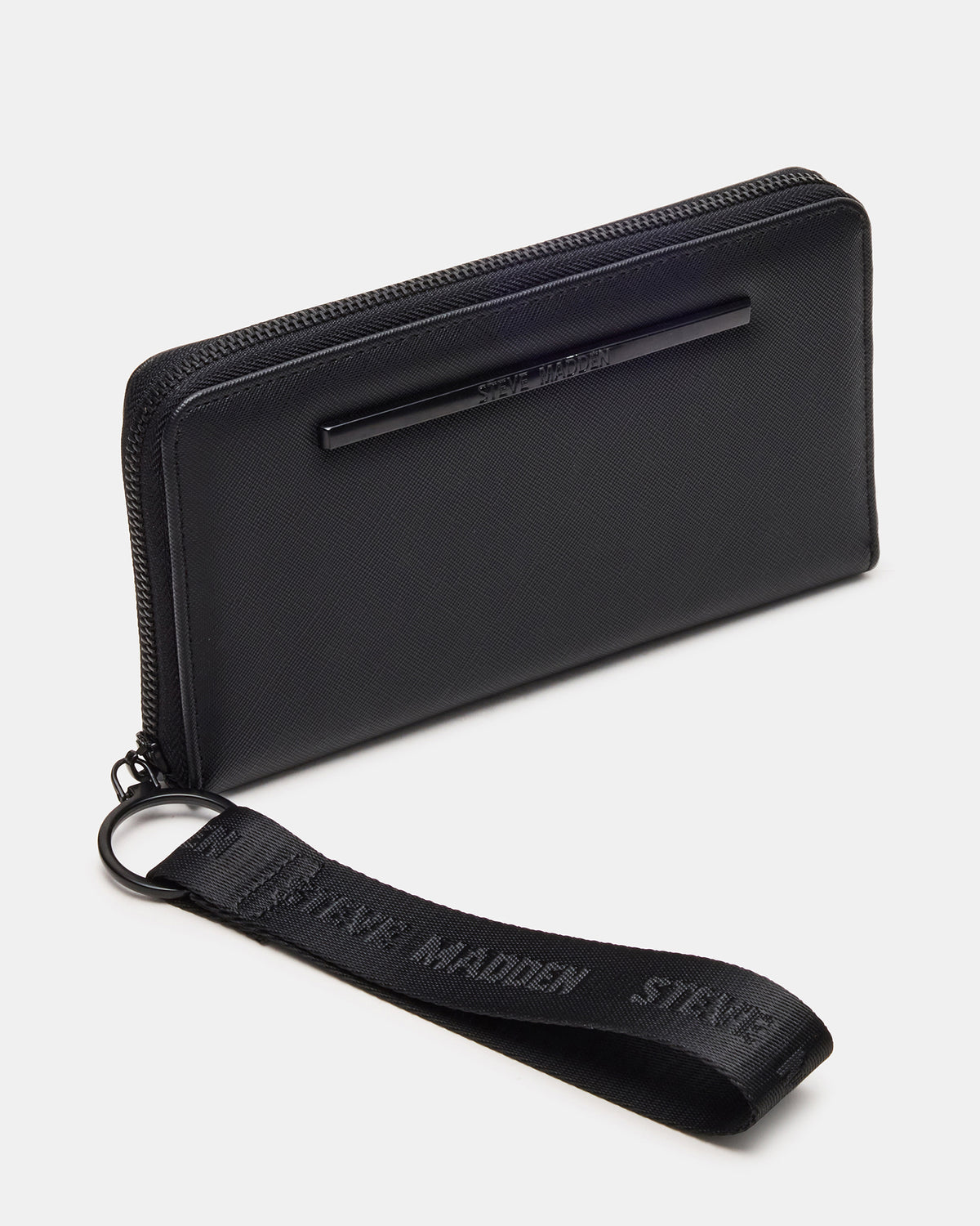 ZIP Wallet Black Zipper Cloure Wristlet Wallet | Steve Madden Sale