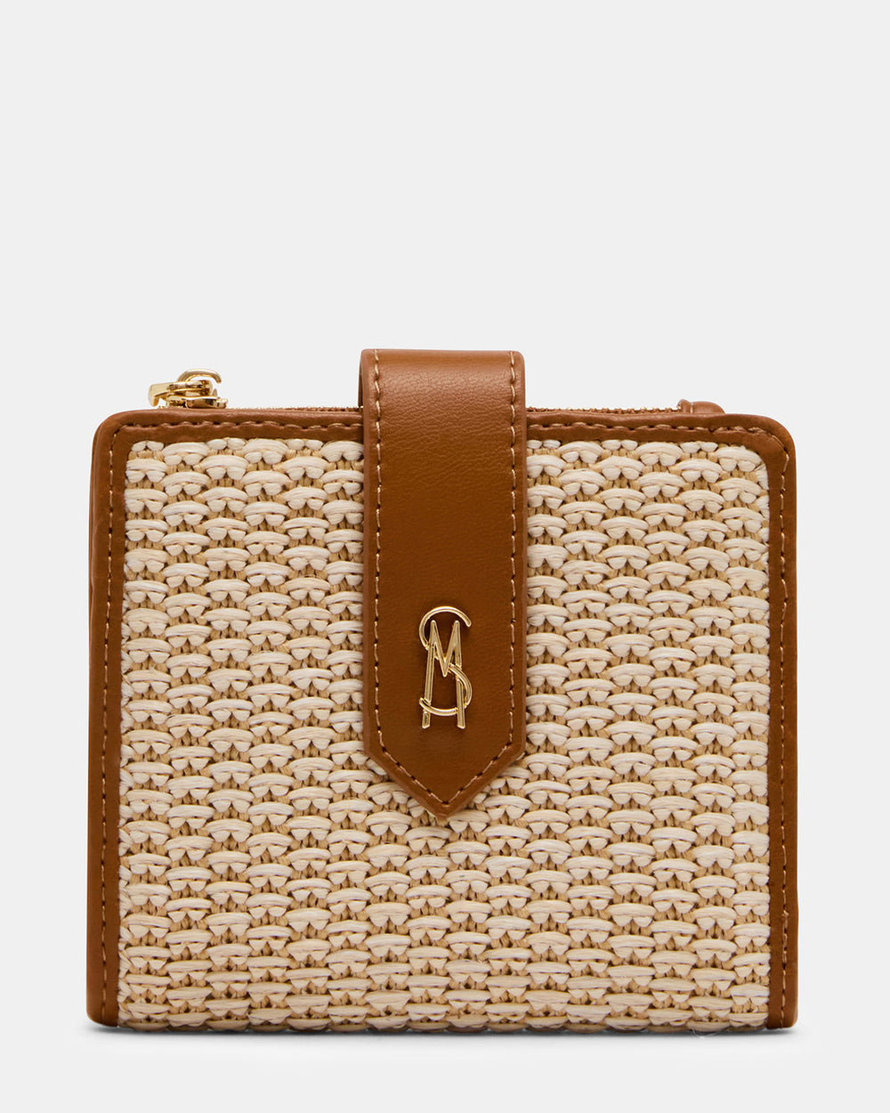JEM STRAW Light Natural Bifold Wallet | Steve Madden on Sale