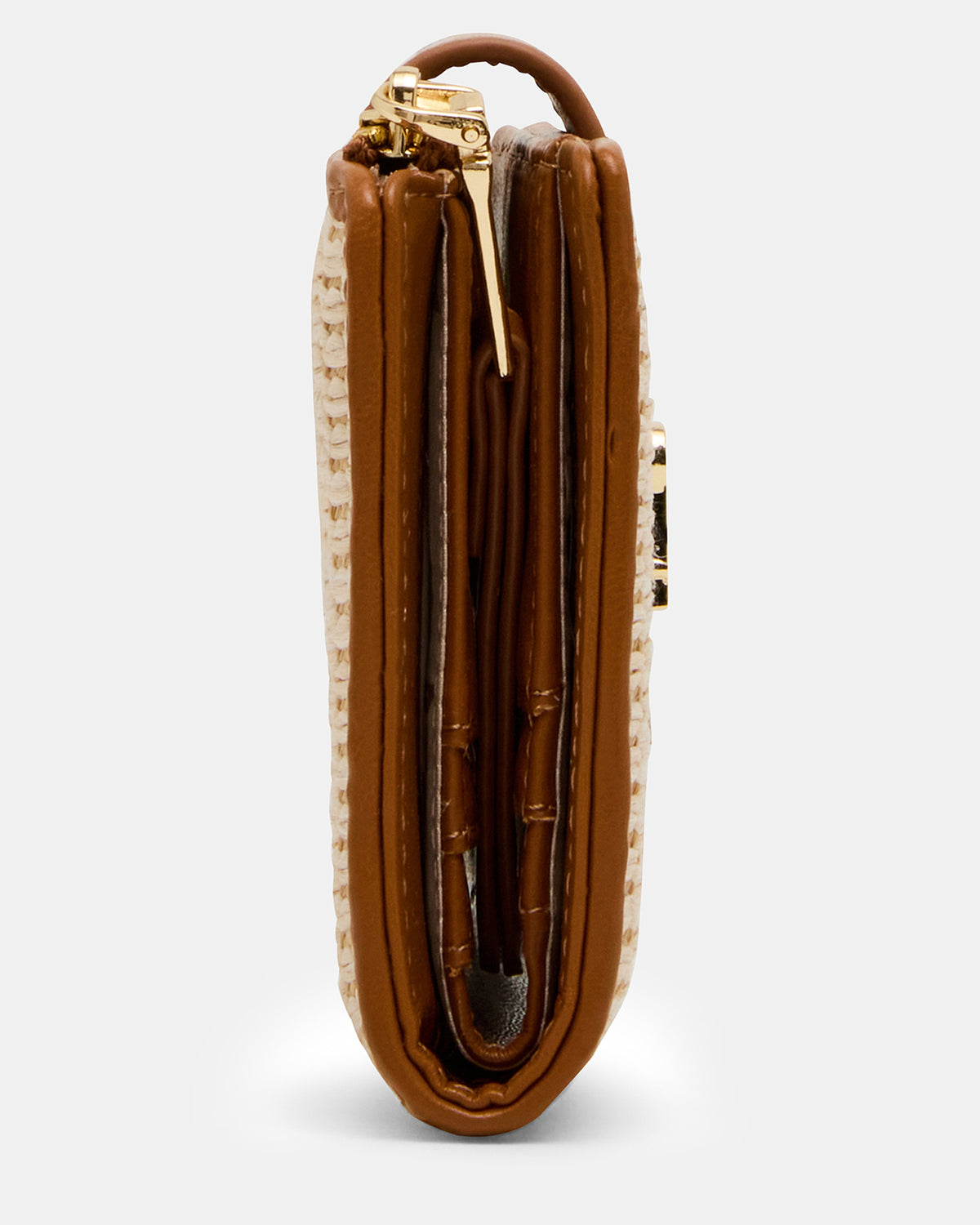 JEM STRAW Light Natural Bifold Wallet | Steve Madden on Sale