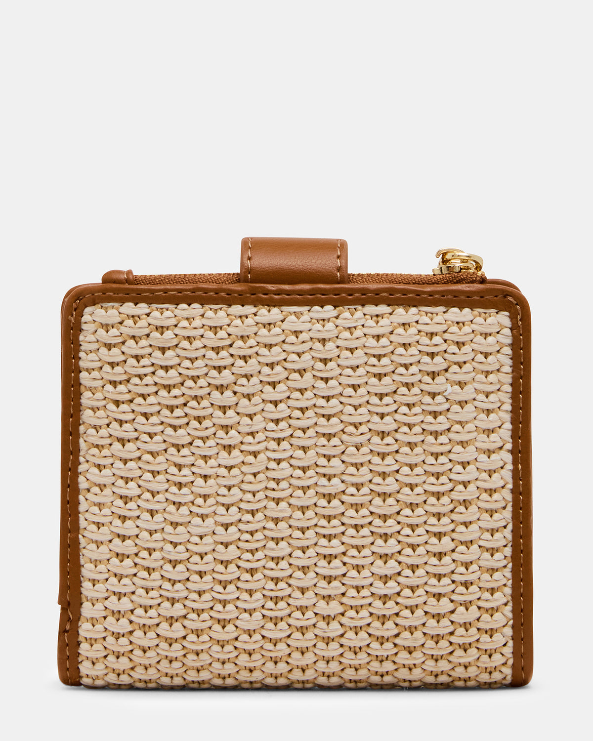 JEM STRAW Light Natural Bifold Wallet | Steve Madden on Sale