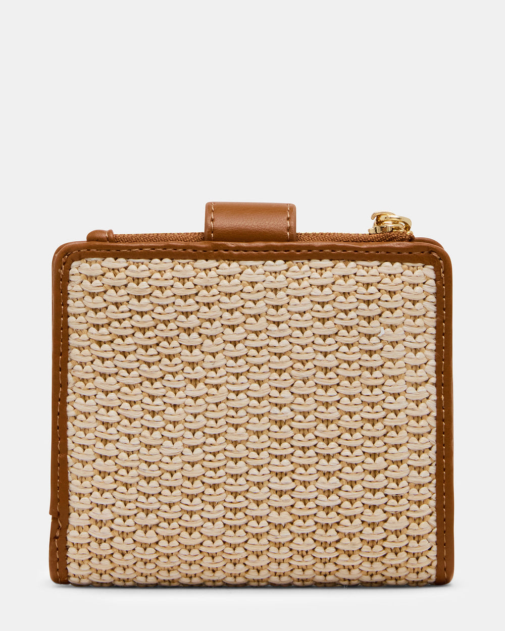 JEM STRAW Light Natural Bifold Wallet | Steve Madden on Sale