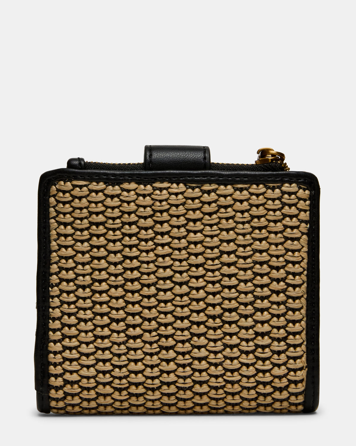JEM STRAW Black Natural Bifold Wallet | Steve Madden near me