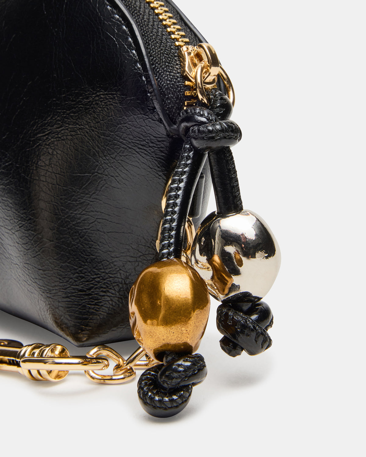 CASSIDI Wallet Black Dome-Shaped Card Holder | Steve Madden online